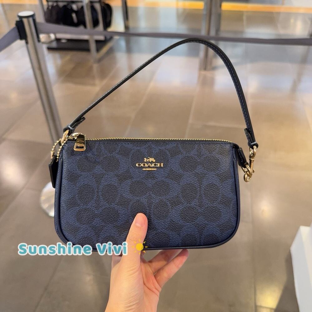 NWT Coach Hand Bag CW426 Nolita 19 In Signature Canvas IM/NAVY